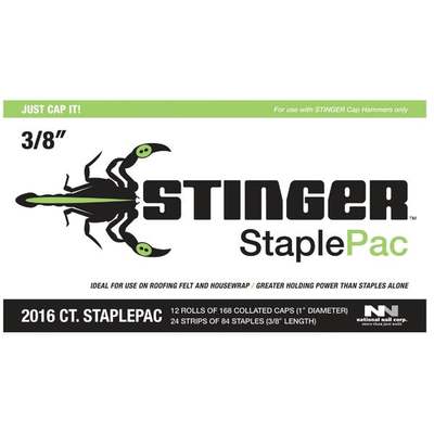 STINGER CAP STAPLES 3/8"