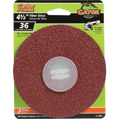 DISC ABRASIVE 4-1/2" 36G