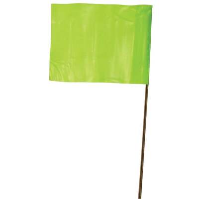 100PK GREEN STAKE FLAGS
