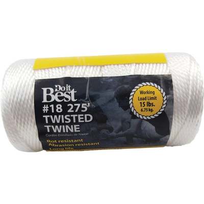 Do it Best #18 x 275 Ft. White Nylon Twisted Twine
