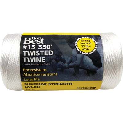 Do it Best #15 x 350 Ft. White Nylon Twisted Twine