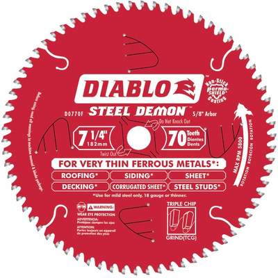 7-1/4"X70T STL DEM BLADE