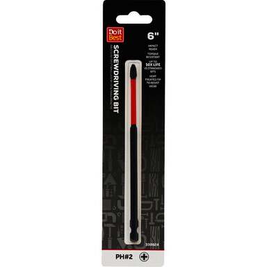 BIT SCREWDRIVER #2 6" DIB