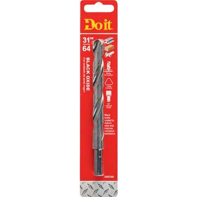 Do it 31/64 In. Black Oxide Drill Bit