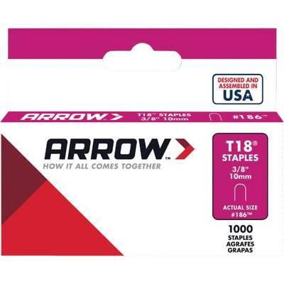 ARW T18 3/8" ROUND STAPLE****