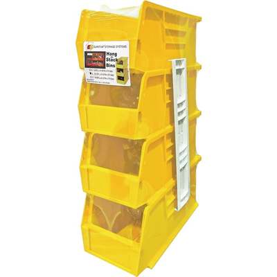 4PK MEDIUM YELLOW BIN