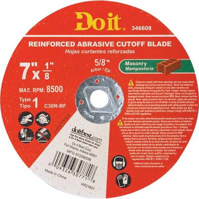 7" MASONRY CUTOFF WHEEL