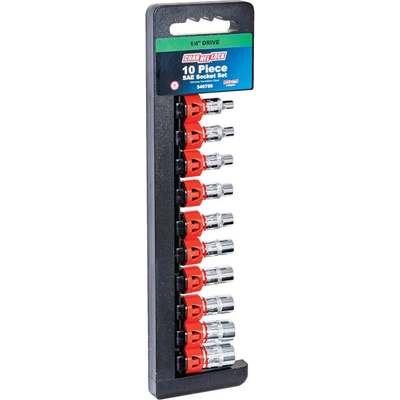 10PC 1/4" SOCKET SET