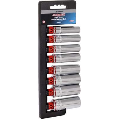 8PC 1/2 DRIVE DEEP SOCKET SET