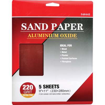 9X11 220GR 5PK SNDPAPER