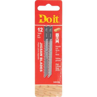 Do it Best U-Shank 3 In. x 12 TPI High Carbon Steel Jig Saw Blade, Wood up