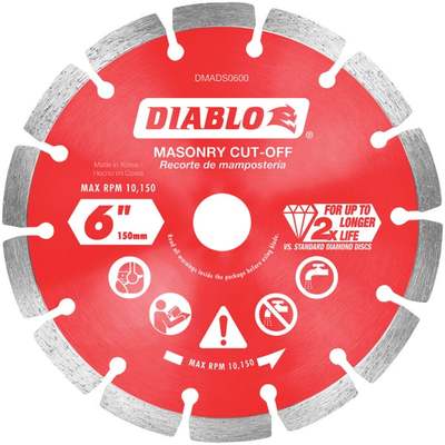 6"  DIAMOND MASONRY DISC