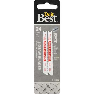 Do it Best U-Shank 2-3/4 In. x 21 TPI Bi-Metal Jig Saw Blade, Metal 1/16 to