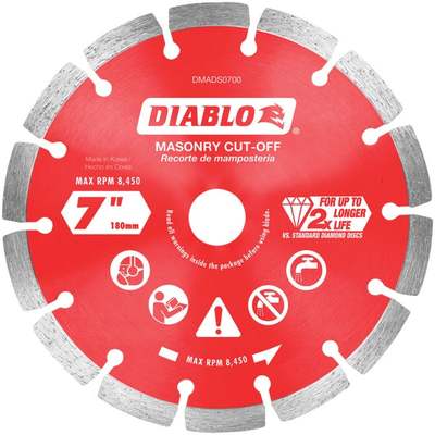 7" DIAMOND MASONRY DISC