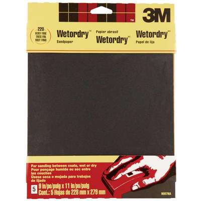 5PK VFINE WET SANDPAPER