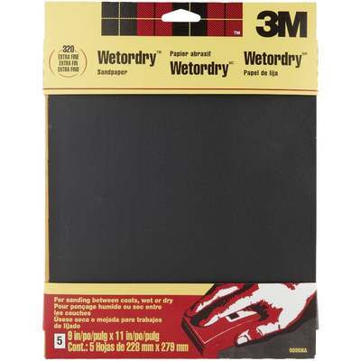 5PK XFINE WET SANDPAPER