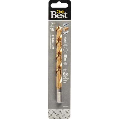 Do it Best 7/16 In. Titanium Drill Bit