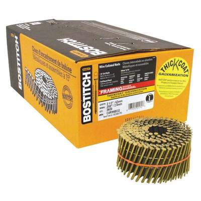 2-1/2" COIL FRAMING NAIL GALV RN