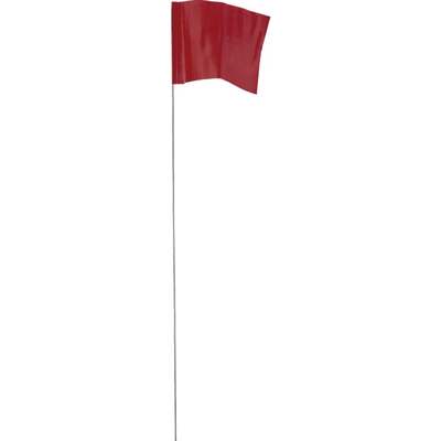 100PK RED STAKE FLAGS