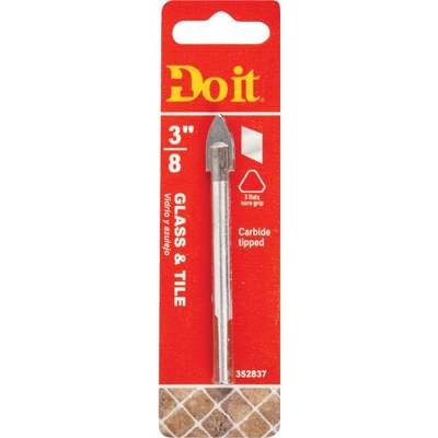 Do it 3/8 In. x 3-3/4 In. Carbide Glass & Tile Drill Bit