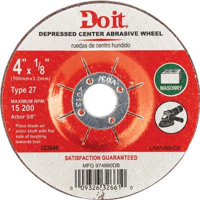 4X1/8 MASONRY WHEEL