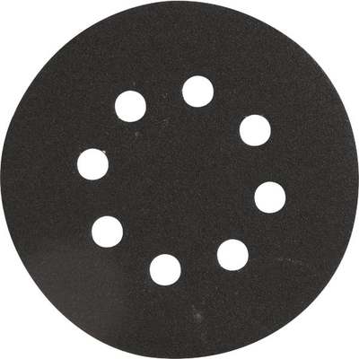 Do it Best 5 In. 80-Grit 8-Hole Pattern Black Zirconium Vented Sanding Disc