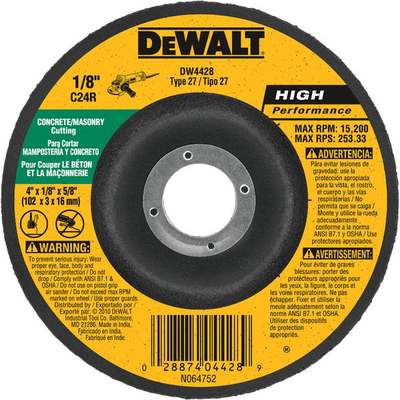 4x1/8x5/8 Masonry Wheel