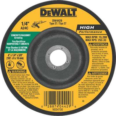 4x1/4x5/8 Masonry Wheel