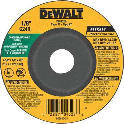 4-1/2X1/8 MASONRY WHEEL