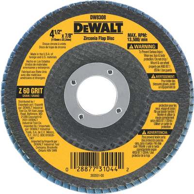 4-1/2" 60 GRIT FLAP DISC