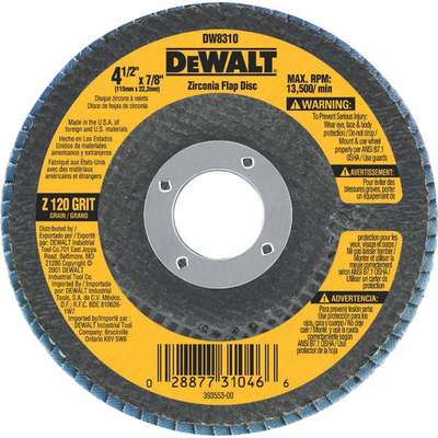 4-1/2" 120GRIT FLAP DISC