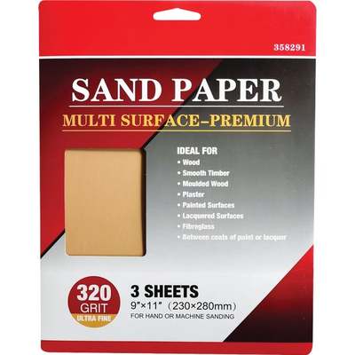 3PK 320GR 9X11 SANDPAPER
