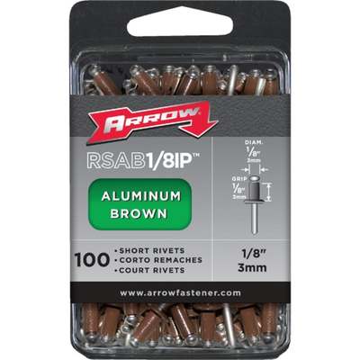 1/8X1/8 BRN ALUM RIVET