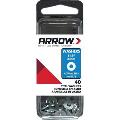STEEL WASHER 1/8 40PK