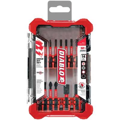 14PC SCREWDRIVER BIT SET