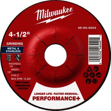 4.5x1/4x7/8 DC Metal Grind Wheel