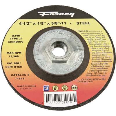 4-1/2" 27 GRINDING WHEEL