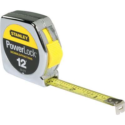 TAPE MEASURE 12' STANLEY PWRLOCK