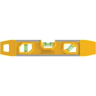 Johnson Level 9 In. Rubber Edge Aluminum Magnetic Torpedo Level