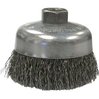 6" CRIMPD WIRE CUP BRUSH