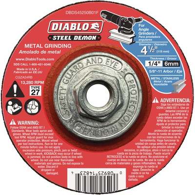 4-1/2" GRINDING DISC