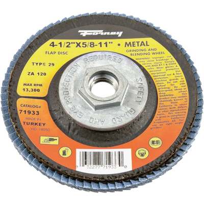 120G BLUE ZIR FLAP DISC