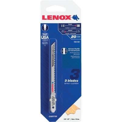 3pk 3-1/2" 20T T Jig Blade