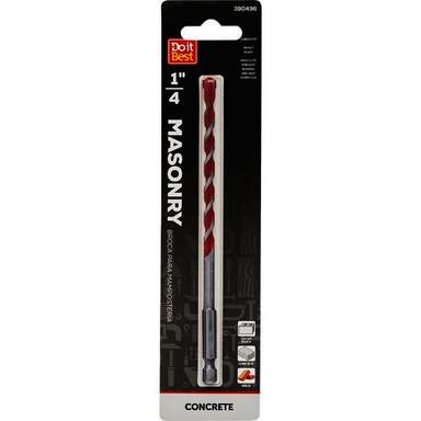 BIT DRILL 1/4"MASONRY CARBIDE