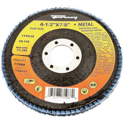 120G BLUE ZIR FLAP DISC