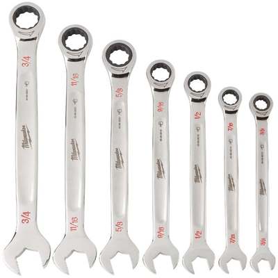 7PC SAE RATCH WRENCH SET