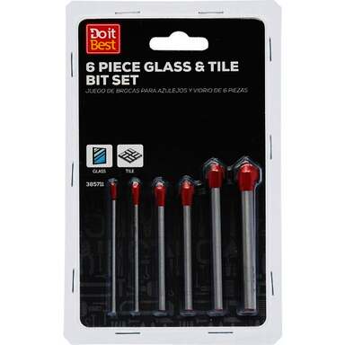 6PC GLASS&TILE BIT SET