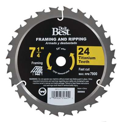 BLADE CIRC 7-1/4"24TCROSCARB BLK