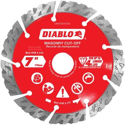 7"  DIAMOND MASONRY DISC