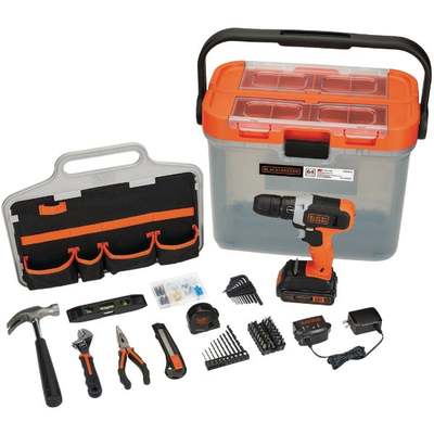 DRILL 3/8"20V PROJECT KIT 63PC